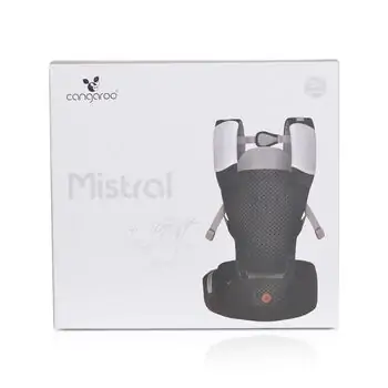 Cangaroo Baby Carrier Mistral Black HS1965 - კენგურუ, 6 image
