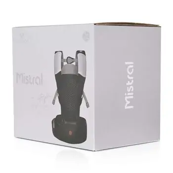 Cangaroo Baby Carrier Mistral Black HS1965 - კენგურუ, 7 image