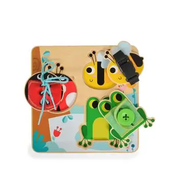 Tooky Toy Basic Skills Board TH942 - ხის განსავითარებელი სათამაშო, 2 image