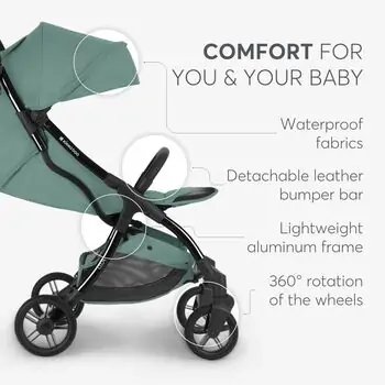 KikkaBoo Cloe Mint 2023 საბავშვო ეტლი, 4 image