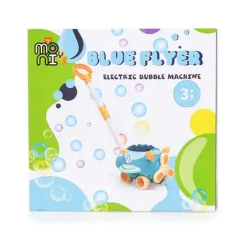 Moni Toys Electric plane Blue Flyer BV093 - საპნის ბუშტების თვითმფრინავი, 5 image