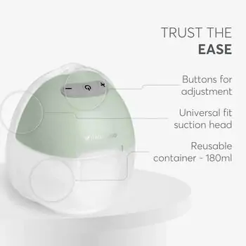 KikkaBoo Wearable electric breast pump Iris დისტანციურად მართვადი რძის ელექტრო გამოსაწველი, 5 image