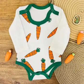 Yummy Carrot Bodysuit - ჩვილის ბოდე