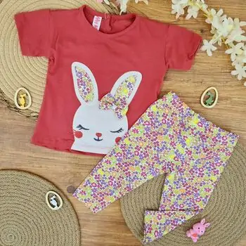 Pretty Rabbit 2 In 1 Set - ჩვილის სამოსის ნაკრები