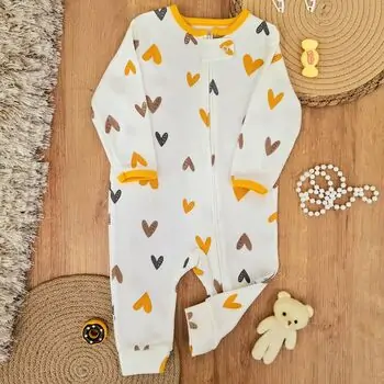 Colorful Hearts Rompers - ჩვილის რომპერები, 4 image