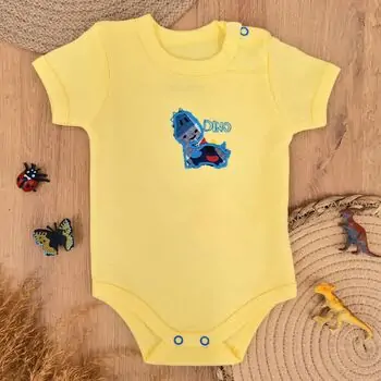 Smiling Dino Bodysuit - ჩვილის ბოდე