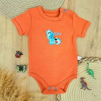 Smiling Dino Bodysuit - ჩვილის ბოდე