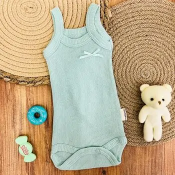 Colorful Bodysuit With A Small Bow - ჩვილის ბოდე