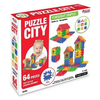 Dede Puzzle City 64 Pieces - სათამაშო ფაზლი, 2 image