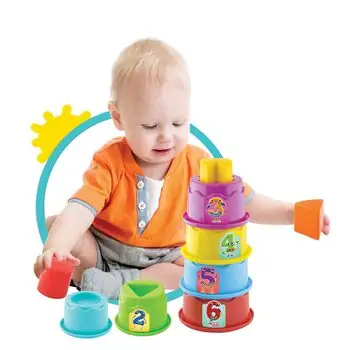 Dede Cylinder Tower Shape Sorter - განსავითარებელი სათამაშო, 4 image