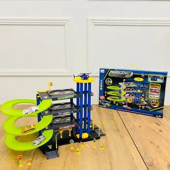 Metal Parking Garage Set - სათამაშო ტრასა