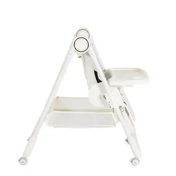 Moni High Chair With Gift Surprise White - საკვები სკამ-მაგიდა + საჩუქრით, 7 image