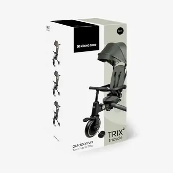 Kikkaboo Tricycle 8in1 Trix 2 Mint სამ თვლიანი ველო-ეტლი, 11 image