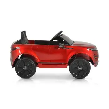 Land Rover BO Range Rover Evoque painting red - ელექტრო მანქანა კაუჩუკის საბურავებით და ტყავის სავარძლით, 12 image