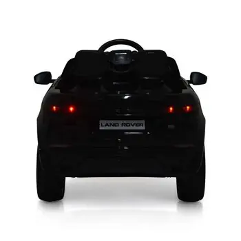 Land Rover BO Range Rover Evoque painting black - ელექტრო მანქანა კაუჩუკის საბურავებით და ტყავის სავარძლით, 10 image