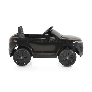 Land Rover BO Range Rover Evoque painting black - ელექტრო მანქანა კაუჩუკის საბურავებით და ტყავის სავარძლით, 12 image