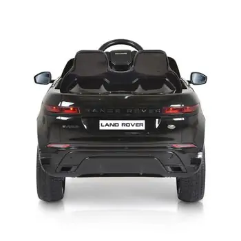 Land Rover BO Range Rover Evoque painting black - ელექტრო მანქანა კაუჩუკის საბურავებით და ტყავის სავარძლით, 11 image