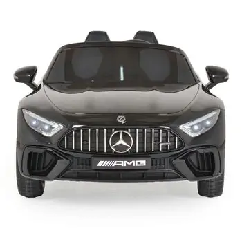 Moni Bo Car Mercedes DK-SL63 Black - ელექტრო მანქანა კაუჩუკის საბურავებით და ტყავის სავარძლით, 6 image