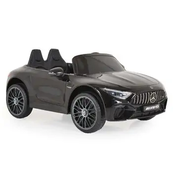 Moni Bo Car Mercedes DK-SL63 Black - ელექტრო მანქანა კაუჩუკის საბურავებით და ტყავის სავარძლით, 5 image