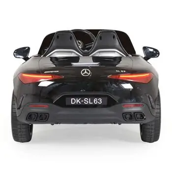 Moni Bo Car Mercedes DK-SL63 Black - ელექტრო მანქანა კაუჩუკის საბურავებით და ტყავის სავარძლით, 8 image