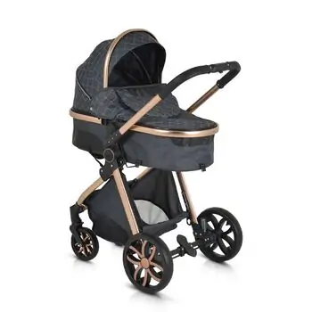 Cangaroo Alma 3 In 1 Black საბავშვო ტრანსფორმერი ეტლი, 15 image