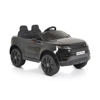 Land Rover BO Range Rover Evoque painting black - ელექტრო მანქანა კაუჩუკის საბურავებით და ტყავის სავარძლით, 6 image