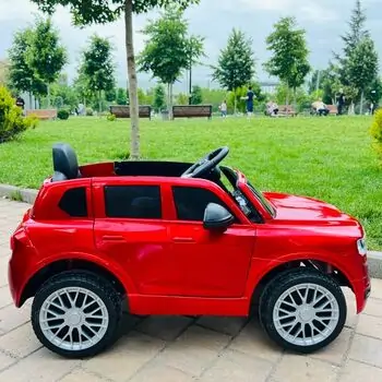 Toyota Jeep Red - ელექტრო მანქანა კაუჩუკის საბურავებით, 4 image