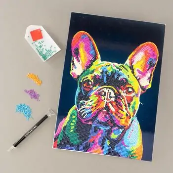 French Bulldog Diamantiny Level Up Wild - თვლებით ხატვა