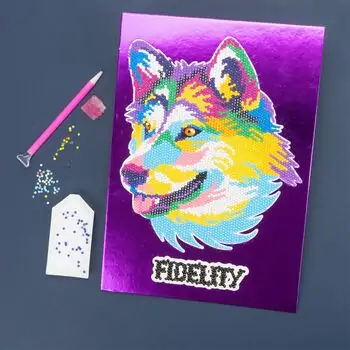 Wolf Diamantiny Level Up Wild - თვლებით ხატვა