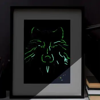 Colorful Wolf Diamantiny - თვლებით ხატვა, 5 image