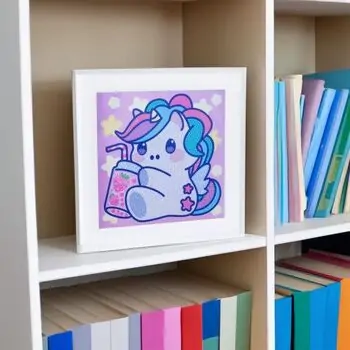 Little Unicorn Diamantiny Kawaii  - თვლებით ხატვა