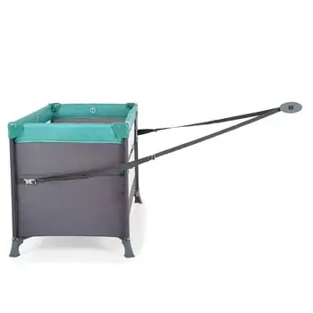 Cangaroo Folding Cot Next Level Turquoise- საბავშვო ორ დონიანი საწოლ-მანეჟი, 5 image