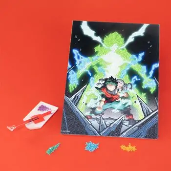 Midoriya My Hero Academy Glow Diamantiny - თვლებით ხატვა