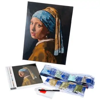Girl With Pearl Earring Diamantiny Level Up - თვლებით ხატვა, 4 image