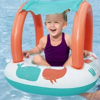 Bestway 34203 Comfort Plush Shaded Baby Boat - გასაბერი აუზი, 5 image