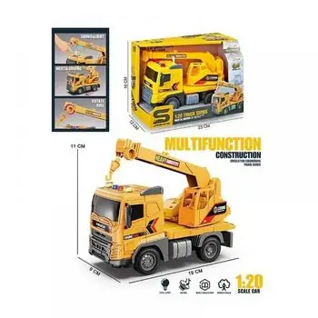 Truck Crane Car With Multi Function, Music And Light - სათამაშო სატვირთო მანქანა, 3 image