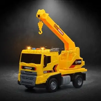 Truck Crane Car With Multi Function, Music And Light - სათამაშო სატვირთო მანქანა, 2 image