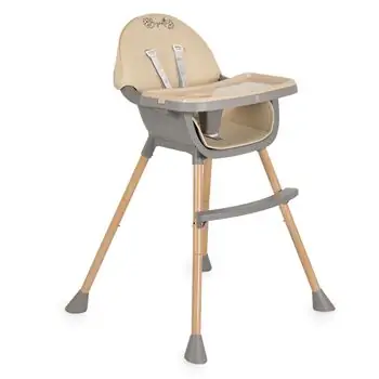 Moni High chair Biscotti 2 in 1 Beige საკვები სკამ-მაგიდა