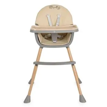 Moni High chair Biscotti 2 in 1 Beige საკვები სკამ-მაგიდა, 3 image