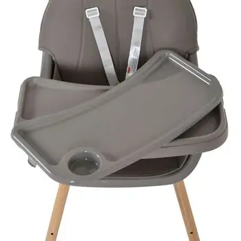 Moni High chair Biscotti 2 in 1 Grey საკვები სკამ-მაგიდა, 7 image