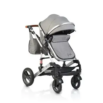 Cangaroo Gala 2 In 1 Dark Grey Leather საბავშვო ტრანსფორმერი ეტლი, 4 image