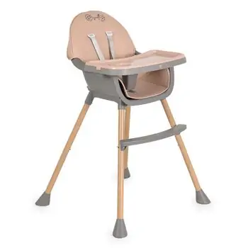 Moni High chair Biscotti 2 in 1 Pink საკვები სკამ-მაგიდა