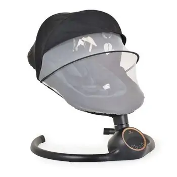 Cangaroo Baby swing Prestige Dark Grey საბავშვო ელექტრო შეზლონგი, 2 image