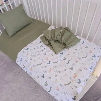 Yuar Baby 4-piece Bedding Set mint ახალშობილის საწოლის თეთრეული, 2 image