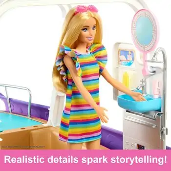 Barbie Dream Boat Playset with 20+ Ocean-Themed Accessories - ბარბის სათამაშო გემი, 6 image