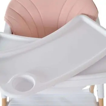 Cangaroo High Chair Almond Pink - საკვები სკამ-მაგიდა, 5 image