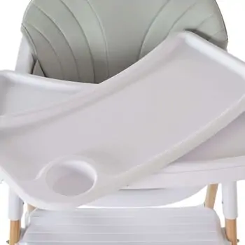Cangaroo High Chair Almond Grey - საკვები სკამ-მაგიდა, 5 image