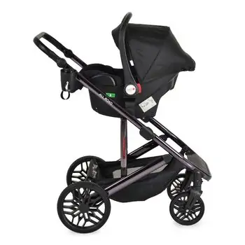 Moni 3 In 1 Set All road Black - საბავშვო ტრანსფორმერი ეტლის კომპლექტი, 9 image