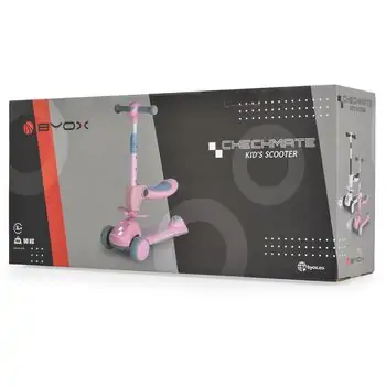 Byox Scooter Checkmate Lace-Pink - სკუტერი (სამაკატი), 10 image