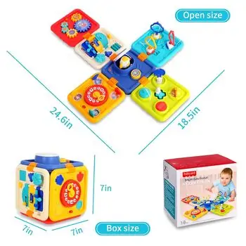 Baby Yard Musical Learning Busy Cube - განსავითარებელი სათამაშო კუბი, 4 image